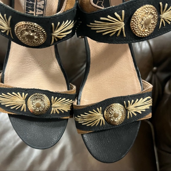 Mamzelle black/brown sandals size 36 - Picture 6 of 6